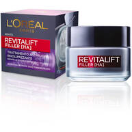 L'Oreal Paris Crema Viso Giorno Revitalift Filler, Azione Antirughe Rivolumizzante Acido Ialuronico Concentrato,50 ml