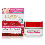 L'Oreal Paris Crema Viso Giorno Fragrance-Free Revitalift, Formula Clean Senza Profumo 50 ml