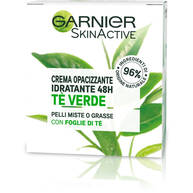 Garnier Crema Viso Idratante Opacizzante SkinActive, Ideale per Pelli Miste o Grasse, Arricchita con The Verde, 50 ml