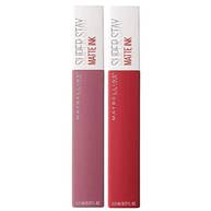 Matte Ink, Rossetto Liquido a Lunga Tenuta, Non Lascia Macchie, Effetto Matte, 15 Lover + 20 Pioneer