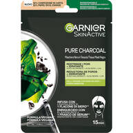 Garnier Maschera in Tessuto Pure Charcoal, Idratante per Pelli Normali o Miste, 32 ml
