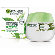 Garnier Crema Viso Idratante Opacizzante SkinActive, Ideale per Pelli Miste o Grasse, Arricchita con The Verde, 50 ml